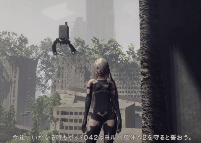ニーアオートマタ考察 ポッドが最期に2bたちを助けた理由が明らかに 限界までポッドを撫でてみた結果 動画考察
