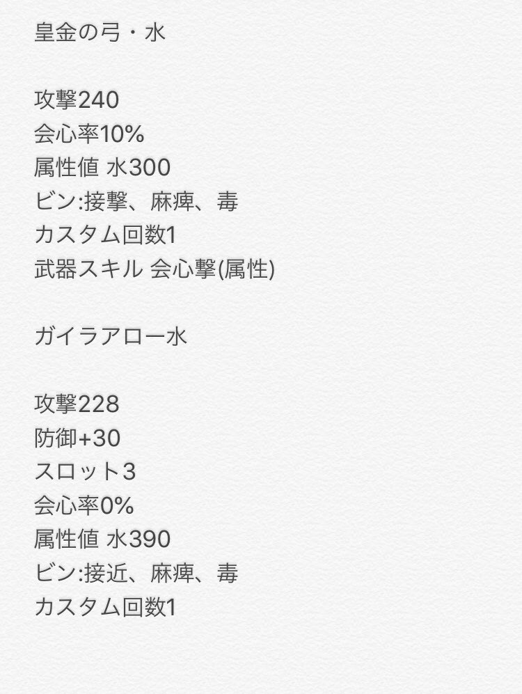 随時更新 歴戦王マムタロト新鑑定武器 皇金シリーズ 一覧と最強のおすすめ 当たり武器 解説 虹色の鑑定武器について解説 モンハンワールド攻略 まったり考察部屋withps5